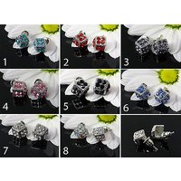 Ohrstecker Würfel Ohrringe Strass Steine Ohrhänger Farbwahl Ohrschmuck, neu Ohrstecker Würfel Ohrringe Strass Steine Ohrhänger Farbwahl Ohrschmuck, neu von vendor-unknown