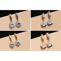 Ohrstecker mit Zirkonia 1 Paar Ohrringe Crystal Ohrschmuck Ohrhänger Kristall von vendor-unknown
