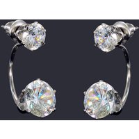 Ohrstecker mit Zirkonia 1 Paar Ohrringe Ohrschmuck Ohrhänger Kristall, QS-25 von vendor-unknown
