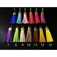 Quaste Anhänger 60mm Troddel Wildleder Optik Farbwahl Goldfarben Velours, neu Quaste Anhänger 60mm Troddel Wildleder Optik Farbwahl Goldfarben Velours, neu von vendor-unknown