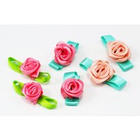 Satin Rosen 15mm 20 Stk. Blumen Streudeko Röschen Rosenköpfe Satinröschen, D20 von vendor-unknown