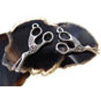 Schere Anhänger 26x13mm 5 Stk. Vogel Charm silberfarben Metallanhänger, A-119 von vendor-unknown