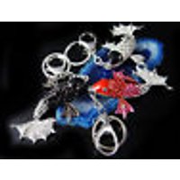 Schlüsselanhänger Goldfisch Koi Fisch Strass Steine Taschenanhänger, neu Schlüsselanhänger Goldfisch Koi Fisch Strass Steine Taschenanhänger, neu von vendor-unknown