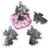 Schutzengel Anhänger 24x18mm 5 Stk. Engel Flügel Metallanhänger Charm, A-20,7 von vendor-unknown