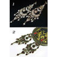 XXL Ohrhänger 12,5cm Ohrringe 1 Paar Metall Damen Ohrschmuck, neu von vendor-unknown