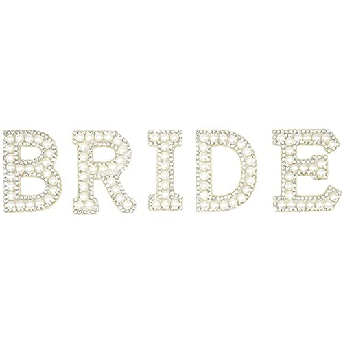 Braut-Alphabet-Aufnäher zum Aufbügeln, Strass-Perlen-Bling-Buchstaben-Aufnäher, DIY-Kleidungsapplikation für DIY-Bastelbedarf Braut-Alphabet-Aufnäher zum Aufbügeln, Strass-Perlen-Bling-Buchstaben-Aufnäher, DIY-Kleidungsapplikation für DIY-Bastelbedarf von Vepoty