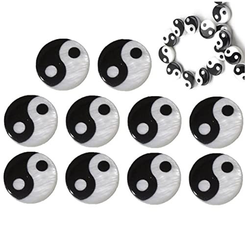vepoty 8mm Tai Bagua Shell Perlen Charm Anhänger Schwarz Weiß Runden Klatsch Yin Yang Perlen Für Schmuck Making DIY Hairpin Geschenk vepoty 8mm Tai Bagua Shell Perlen Charm Anhänger Schwarz Weiß Runden Klatsch Yin Yang Perlen Für Schmuck Making DIY Hairpin Geschenk von Vepoty
