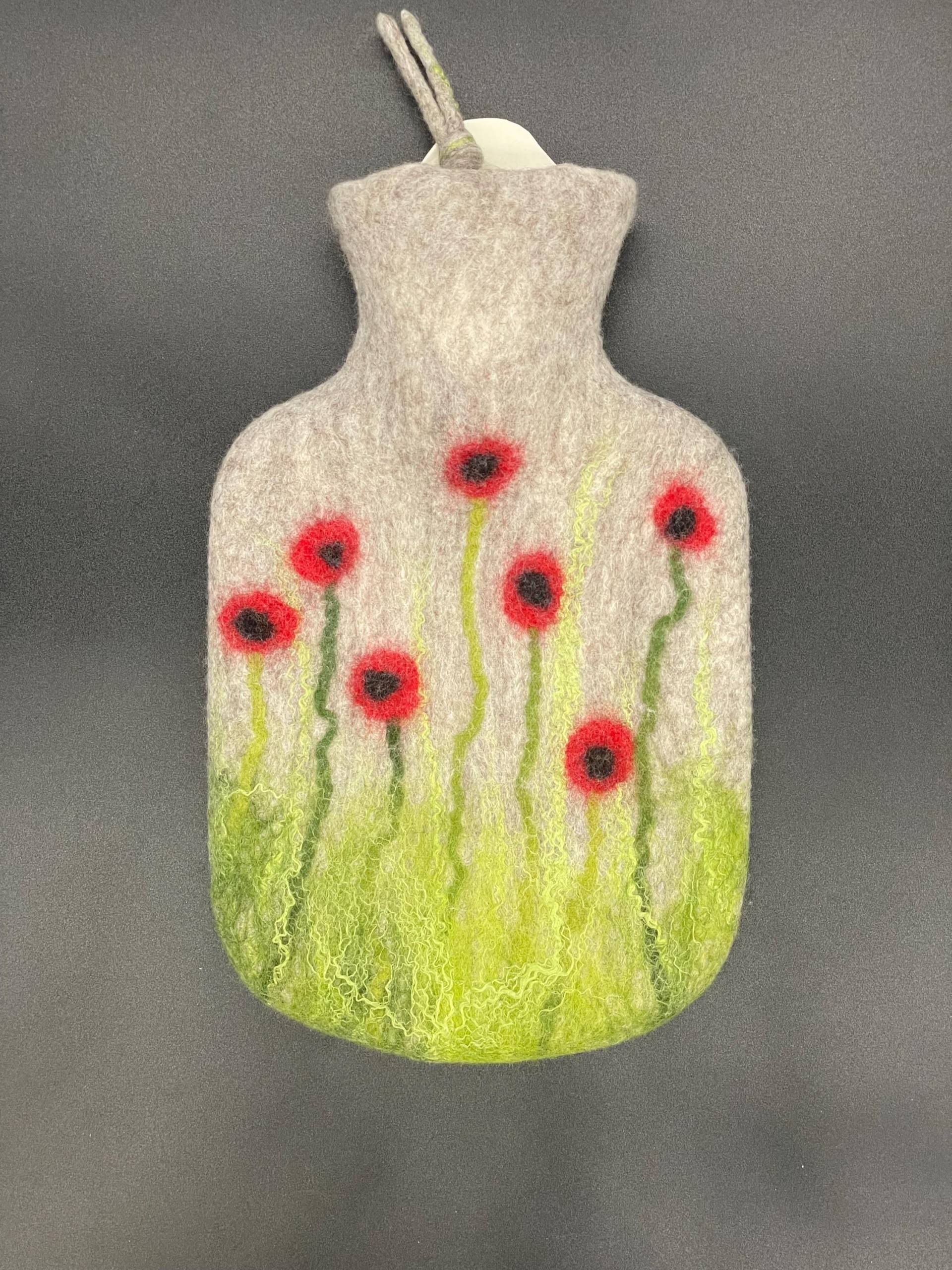 Wärmflasche Filzwärmflasche Blumenwiese Mohnblumen Kinder Klein 0, 8 Liter Filz Wärmflasche Filzwärmflasche Blumenwiese Mohnblumen Kinder Klein 0, 8 Liter Filz von verFILZtesDE