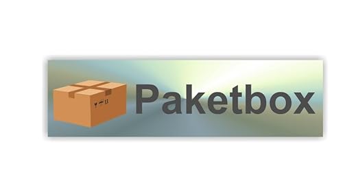 Paketbox Aufkleber zur Kennzeichnung Ihrer Paketbox in verschiedene Größen und Designs (RMw10/12) (silbergrau schlank, 10cm Länge) von verkauflade by Chr/Su