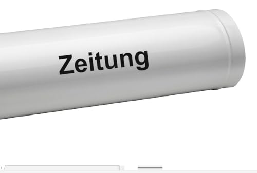 verkauflade by Chr/Su Zeitungs Schriftzug Aufkleber Kennzeichnungs Aufkleber für Zeitungsrollen (RPM3) Nr.5 19cm Matt Wetterfest und UV beständig von verkauflade by Chr/Su