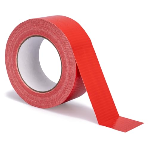 verpacking 10er Pack | Premium Panzertape Rot [50m x 48mm] Gewebeband Reparaturband | hohe Klebekraft | Klebeband von verpacking