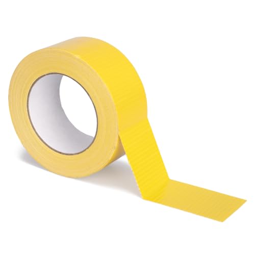 verpacking Premium Panzertape 50 m x 48 mm Gelb Gewebeband Gaffa Tape Reparaturband hohe Klebekraft Klebeband mit Naturkautschuk-Kleber (18 Stück) verpacking Premium Panzertape 50 m x 48 mm Gelb Gewebeband Gaffa Tape Reparaturband hohe Klebekraft Klebeband mit Naturkautschuk-Kleber (18 Stück) von verpacking