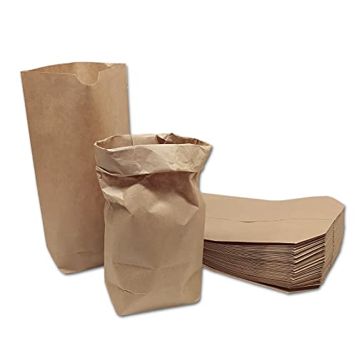 verpacking - SET - 4 verschiedene Größen | Kreuzbodenbeutel lebensmittelunbedenklich | 4x 25 Stück | Papiertüten Braun Beutel Kraftpapier Tüte Bodenbeutel von verpacking