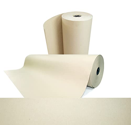 verpacking Schrenzpapier auf Rolle | 80 g/m² | 100 cm x 250 m, 2 Rollen | Verpackungsmaterial Packpapier Füllmaterial Einwickelpapier Verpackungsfüllstoff Polsterpapier von verpacking