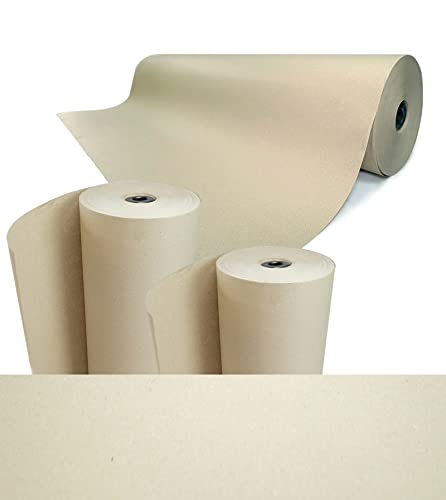 verpacking Schrenzpapier auf Rolle | 80 g/m² | 100 cm x 250 m, 2 Rollen | Verpackungsmaterial Packpapier Füllmaterial Einwickelpapier Verpackungsfüllstoff Polsterpapier von verpacking