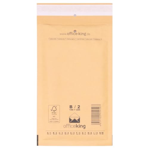 verpacking 100 B/2 Luftpolstertaschen Versandtaschen Luftpolsterumschlag Luftpolsterversandtaschen 140 x 225 mm Braun von verpacking