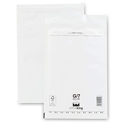 verpacking 100 Luftpolstertaschen Versandtaschen Luftpolsterumschlag G7, Innenmaß: 230 x 340 mm, Weiß Versandverpackung Polsterumschläge selbstklebend geeignet für DIN A4+ von verpacking