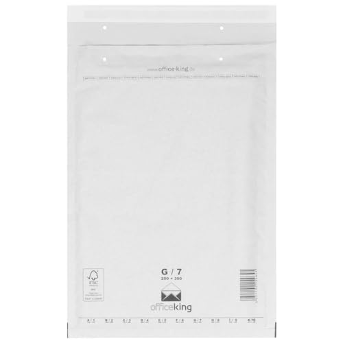 verpacking 100 Luftpolstertaschen Versandtaschen Luftpolsterumschlag G7, Innenmaß: 230 x 340 mm, Weiß Versandverpackung Polsterumschläge selbstklebend geeignet für DIN A4+ von verpacking