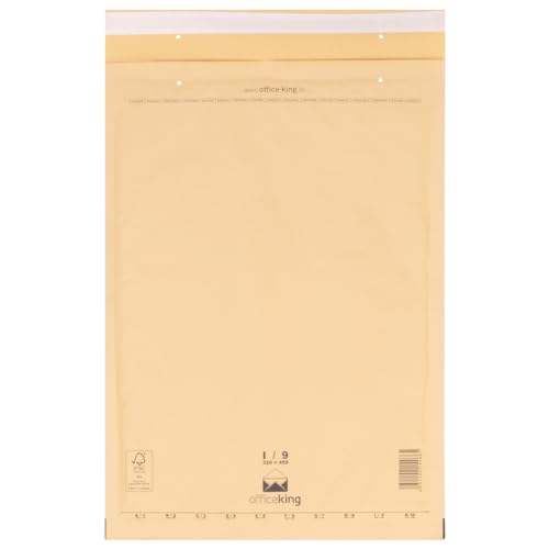 verpacking 100 Luftpolstertaschen Versandtaschen Luftpolsterumschlag Luftpolsterversandtaschen I9 (320 x 455mm) Braun von verpacking