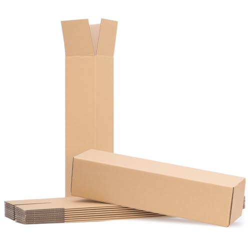 verpacking 200 Versandhülse eckig 450x110x110 mm Versandrolle Versandrohr Faltkarton ohne Sperrgutzuschlag von verpacking
