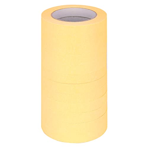 verpacking Kreppband 50 m lang Malerkrepp Malerband, Breite 19 mm Abdeckband Klebeband Malerabdeckband Malerklebeband Handwerkerband (12 Rollen) von verpacking
