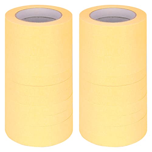 verpacking Kreppband 50 m lang Malerkrepp Malerband, Breite 19 mm Abdeckband Klebeband Malerabdeckband Malerklebeband Handwerkerband (24 Rollen) von verpacking