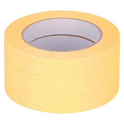 verpacking Kreppband 50 m lang Malerkrepp Malerband, Breite 19 mm Abdeckband Klebeband Malerabdeckband Malerklebeband Handwerkerband (3 Rollen) von verpacking