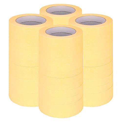 verpacking Kreppband 50 m lang Malerkrepp Malerband, Breite 19 mm Abdeckband Klebeband Malerabdeckband Malerklebeband Handwerkerband (48 Rollen) von verpacking