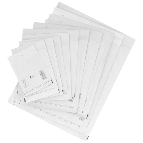 verpacking Luftpolstertaschen 250x350 mm G7 Weiß Versandtaschen - Luftpolsterumschlag Polsterumschläge selbstklebend 100 Stück von verpacking