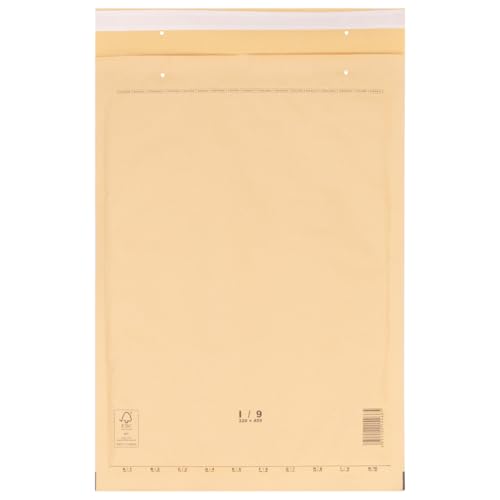 verpacking Luftpolstertaschen Versandtaschen Luftpolsterumschlag I9, Innenma? 300 x 445 mm (Au? enma? 320 x 455 mm) Braun Polsterumschl??ge selbstklebend geeignet f??r DIN A3 (200 St??ck) von verpacking
