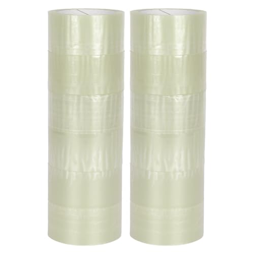verpacking PP Klebeband 50 mm x 66 m Transparent [Ausführung, Farbe & Stückzahl wählbar] Standard abrollend Paketklebeband Packband Verpackungsklebeband 12 Rollen von verpacking