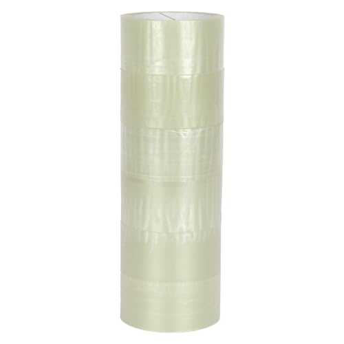 verpacking PP Klebeband 50 mm x 66 m Transparent [Ausführung, Farbe & Stückzahl wählbar] Standard abrollend Paketklebeband Packband Verpackungsklebeband 6 Rollen von verpacking