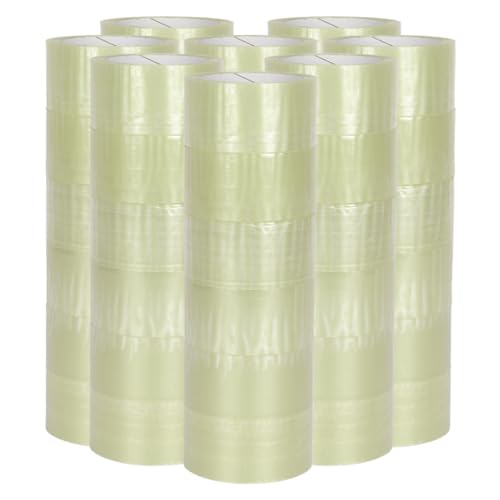 verpacking PP-Klebeband 50 mm x 66 m Transparent [Ausführung, Farbe & Stückzahl wählbar] extra leise abrollend Paketklebeband Packband Verpackungsklebeband 48 Rollen von verpacking