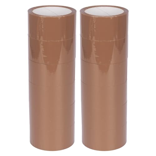 verpacking PP-Klebeband 50 mm x 66 m Braun [Ausführung, Farbe & Stückzahl wählbar] extra leise abrollend Paketklebeband Packband Verpackungsklebeband 12 Rollen von verpacking