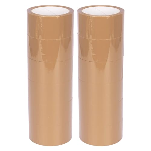verpacking PP Klebeband 50 mm x 66 m Braun [Ausführung, Farbe & Stückzahl wählbar] Standard abrollend Paketklebeband Packband Verpackungsklebeband 12 Rollen von verpacking
