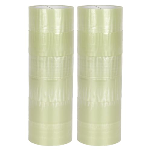 verpacking PP-Klebeband 50 mm x 66 m Transparent [Ausführung, Farbe & Stückzahl wählbar] extra leise abrollend Paketklebeband Packband Verpackungsklebeband 12 Rollen von verpacking