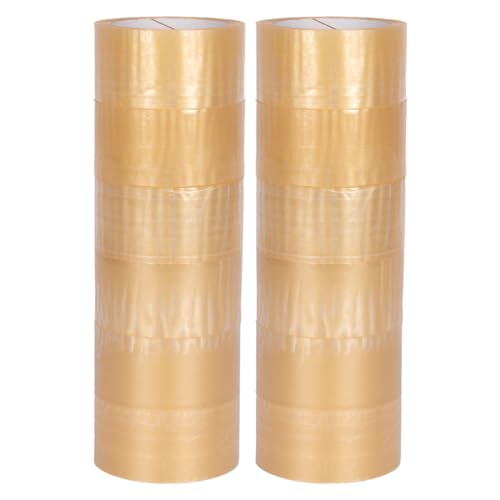 verpacking PP-Klebeband 50 mm x 66 m Transparent [Ausführung, Farbe & Stückzahl wählbar] leise abrollend Paketklebeband Packband Verpackungsklebeband 12 Rollen von verpacking
