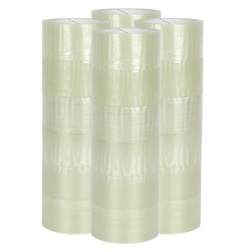 verpacking PP Klebeband 50 mm x 66 m Transparent [Ausführung, Farbe & Stückzahl wählbar] Standard abrollend Paketklebeband Packband Verpackungsklebeband 24 Rollen von verpacking