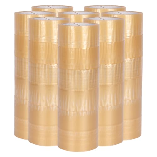 verpacking PP-Klebeband 50 mm x 66 m Transparent [Ausführung, Farbe & Stückzahl wählbar] leise abrollend Paketklebeband Packband Verpackungsklebeband 48 Rollen von verpacking