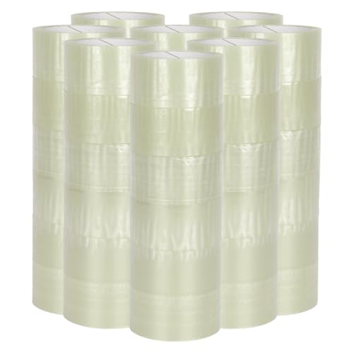 verpacking PP Klebeband 50 mm x 66 m Transparent [Ausführung, Farbe & Stückzahl wählbar] Standard abrollend Paketklebeband Packband Verpackungsklebeband 48 Rollen von verpacking