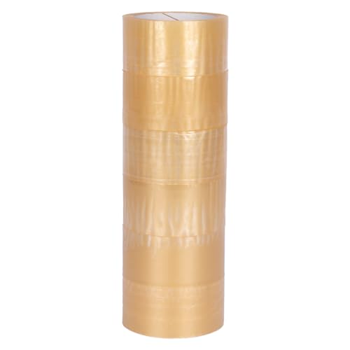 verpacking PP-Klebeband 50 mm x 66 m Transparent [Ausführung, Farbe & Stückzahl wählbar] leise abrollend Paketklebeband Packband Verpackungsklebeband 6 Rollen von verpacking
