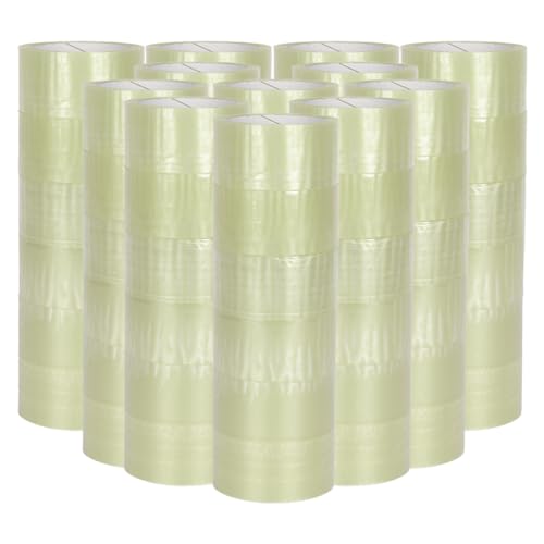 verpacking PP-Klebeband 50 mm x 66 m Transparent [Ausführung, Farbe & Stückzahl wählbar] extra leise abrollend Paketklebeband Packband Verpackungsklebeband 72 Rollen von verpacking