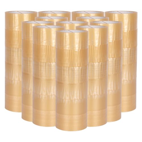 verpacking PP-Klebeband 50 mm x 66 m Transparent [Ausführung, Farbe & Stückzahl wählbar] leise abrollend Paketklebeband Packband Verpackungsklebeband 72 Rollen von verpacking