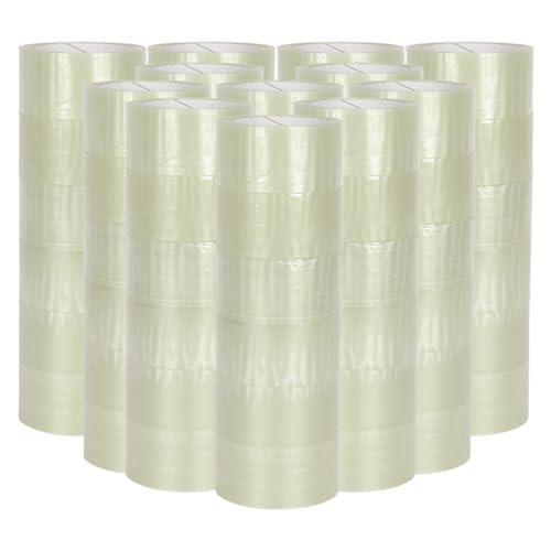 verpacking PP Klebeband 50 mm x 66 m Transparent [Ausführung, Farbe & Stückzahl wählbar] Standard abrollend Paketklebeband Packband Verpackungsklebeband 72 Rollen von verpacking