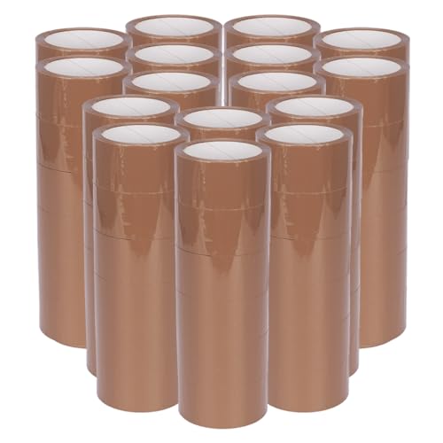 verpacking PP-Klebeband 50 mm x 66 m Braun [Ausführung, Farbe & Stückzahl wählbar] leise abrollend Paketklebeband Packband Verpackungsklebeband 96 Rollen von verpacking