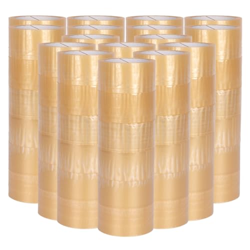verpacking PP-Klebeband 50 mm x 66 m Transparent [Ausführung, Farbe & Stückzahl wählbar] leise abrollend Paketklebeband Packband Verpackungsklebeband 96 Rollen von verpacking