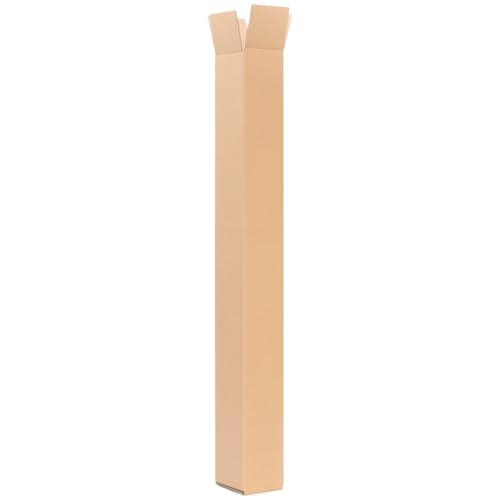 verpacking Versandhülse 1050 x 112 x 112 mm eckig Braun [Ausführung & Stückzahl wählbar] Versandkarton Faltkarton 1 Stück von verpacking