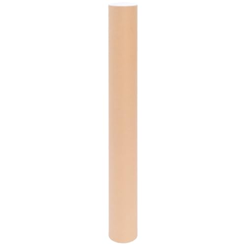 verpacking Versandolle 450 x 50 mm rund Braun [Ausführung & Stückzahl wählbar] Versandhülse Versandkarton Faltkarton 10 Stück von verpacking