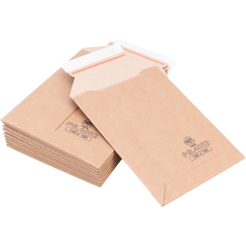 verpacking Wellpappversandtaschen 145 x 190 mm für A6 Kartonversandtasche Versandtasche Pappe selbstklebend Versandumschläge aus Wellpappe (400 Stück) von verpacking