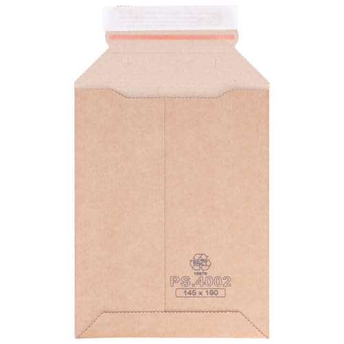 verpacking Wellpappversandtaschen Braun 145 x 190 mm - A6 [Gr??? e und St??ckzahl w??hlbar] Kartonversandtasche Versandtasche Pappe selbstklebend Versandumschl??ge aus Wellpappe 1000 St??ck von verpacking